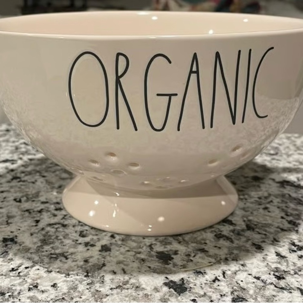 Rae Dunn Organic Cream Colander